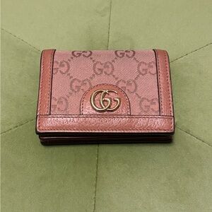 Auth GUCCI GG Canvas
Bifold Wallet Pink
Canvas/Leather